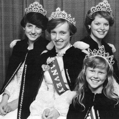 1981 Queen Anita Evans and attendants Sandra Cheneski and Dawn Wilmot | Echo Newspaper Archive