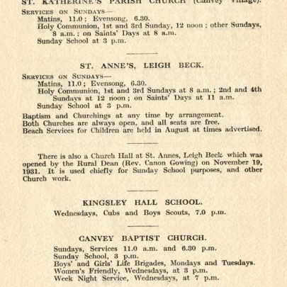 The Canvey Island Guide 1932