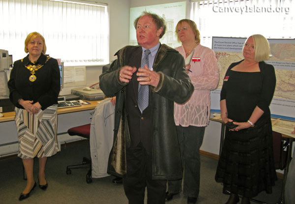 The Mayor, Clr Ray Howard, Jenny Sailsbury (Essex Libraries) & Sue Hampson (CCA Chair) | (c) David Bullock