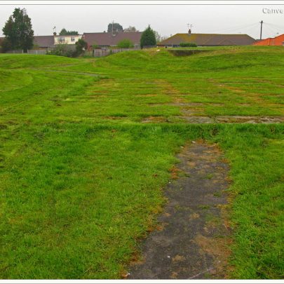 A path leading to the concrete remains | (c) David Bullock