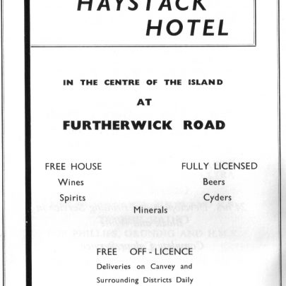 The Haystack Hotel ad, 1963