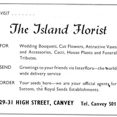 The Island Florist ad, 1963