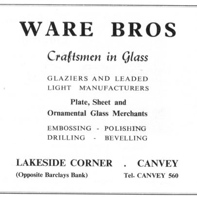 Ware Bros. ad, 1963