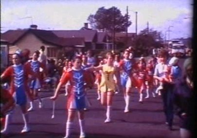 Majorettes in the Canvey Carnival 1980