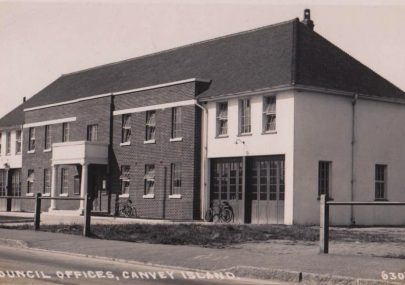 Two Padgett Postcards Canvey Council Offices