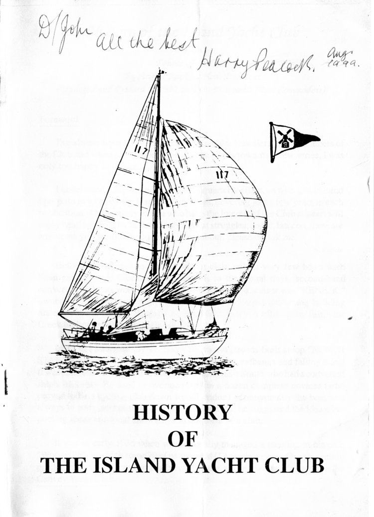 1 History of The Island Yacht Club Island Yacht Club, Jane Parkin's