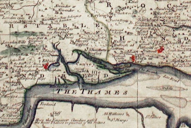 Map of Canvey 1780