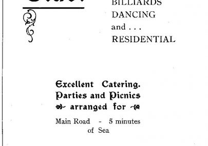 Rendezvous Club Advert 1928