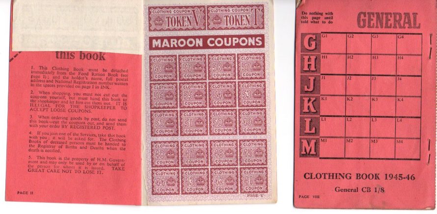 Clothing Coupons | Courtesy of Margaret May