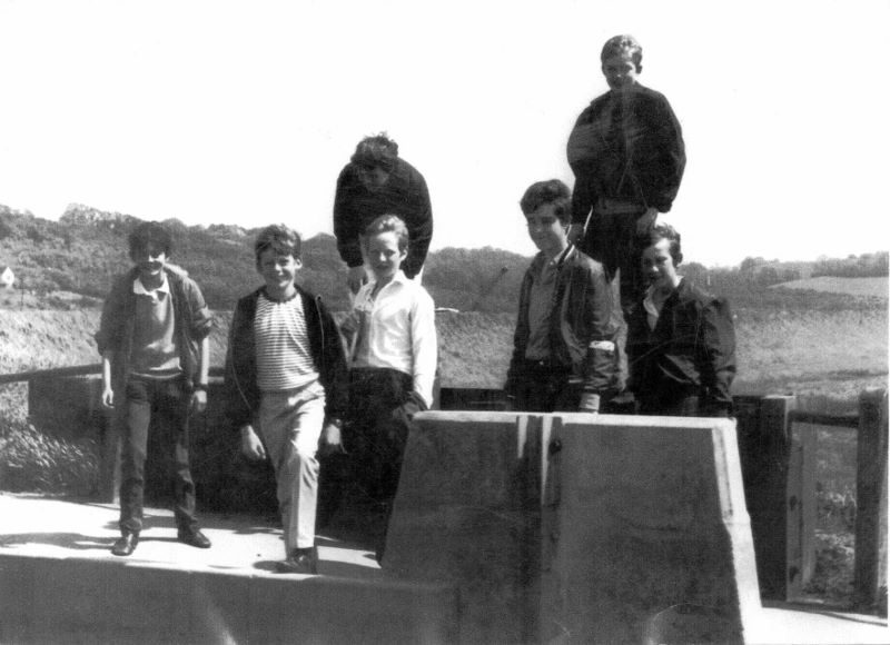 Sponsored walk on Canvey sea wall 1969/70. Edward Dolling on far left. 2nd L, Brian Deal, 3rd L, Stephen Field, behind Stephen Gary Davy. | Janet Dolling