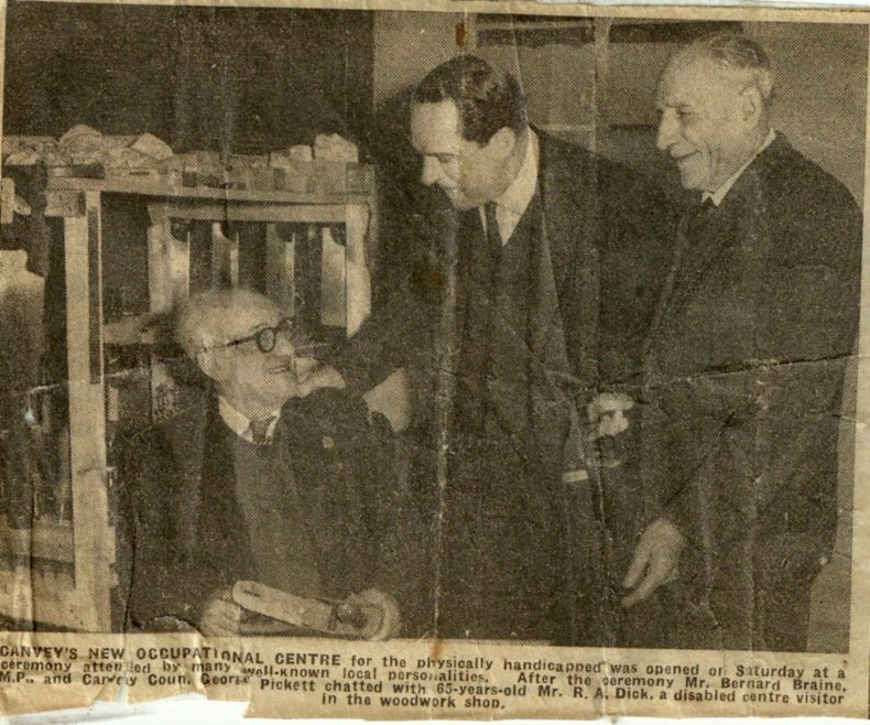 My grandad with Bernard Braine MP and councillor George Pickett | Annette Hudson