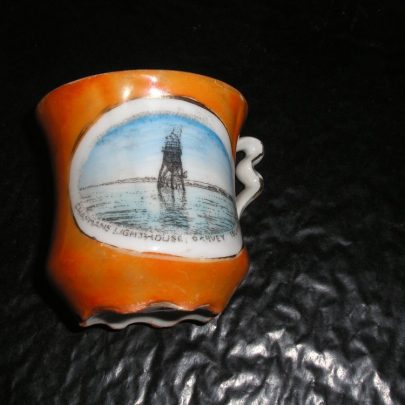 Porcelain Cup Picture on  cup is Chapmans Lighthouse Depth of cup 2.5
