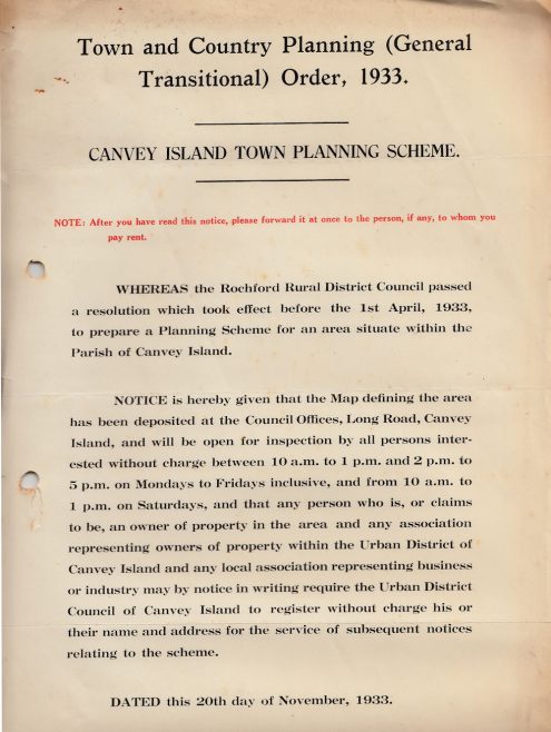 Canvey Island Town Planning Scheme