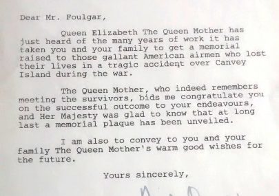Letter from The Queen Mother