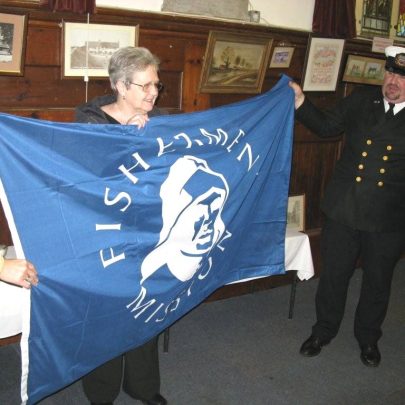 The Fishermen's Mission Flag presented to the Heritage Centre by Tim Jenkins