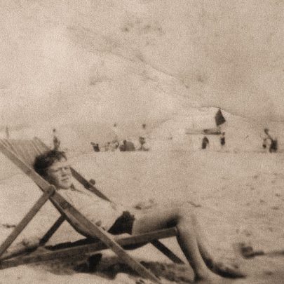 As a young boy on the beach | Robin Winkelman