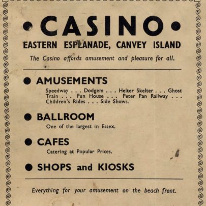 Old Canvey Adverts c1950