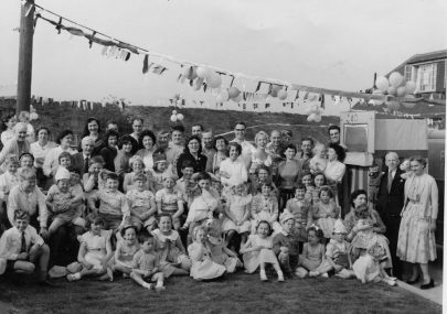 1960s Gains Close Wedding Street Party