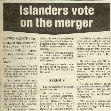 Islanders Vote on the Merger