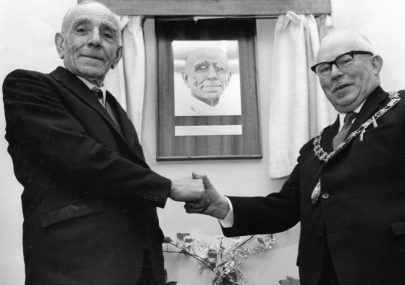 Councillors George Pickett and Bert Tibbles