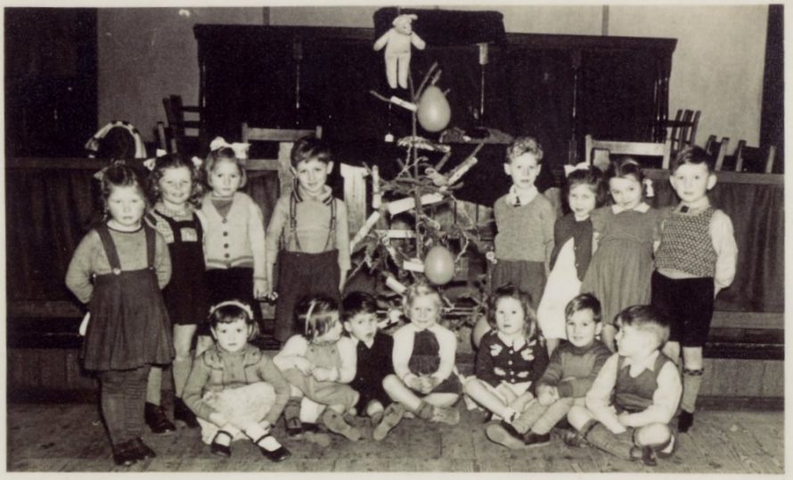 Children's Fancy Dress Party Whittier Hall late 1950's. These children are now all in their 70's | Doris Flaherty