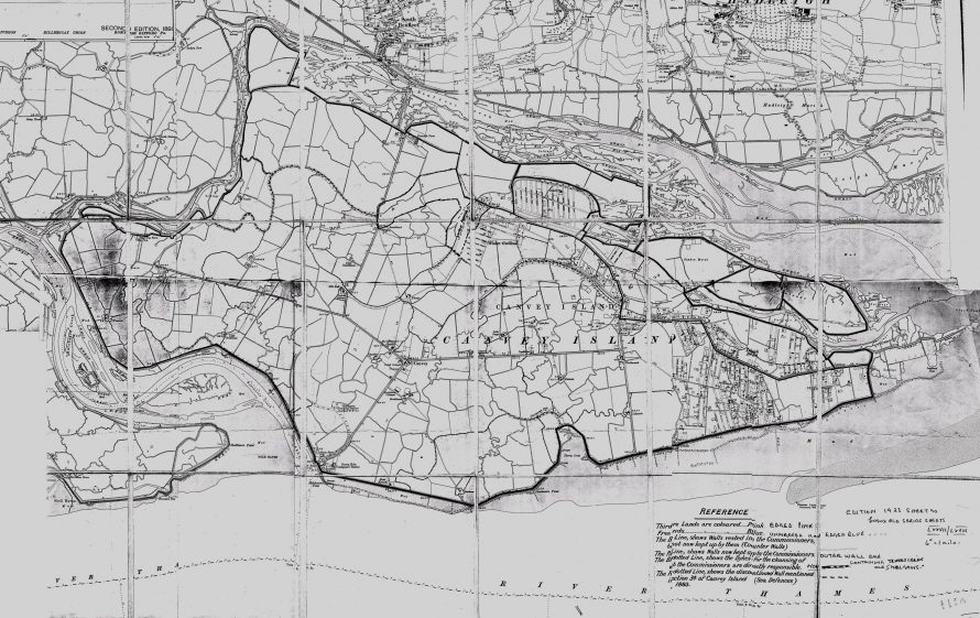 Canvey Map 1898 Edited 1923