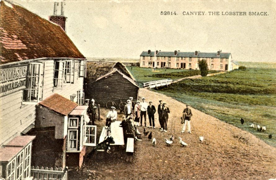 Coloured Postcard of the Lobby