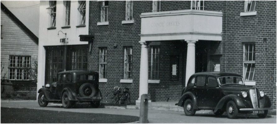 Great old cars, the Fire station doors and what about the old bungalow next door where the car park is today