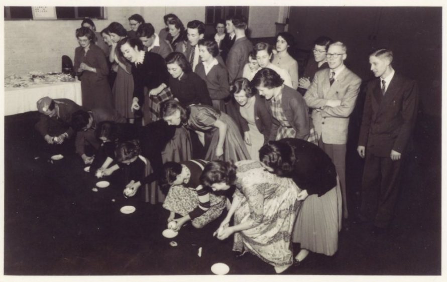 Margaret ? 21st birthday party at Whittier Hall c1952.  | Doris Flaherty