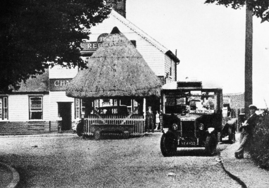 Village pump and Red Cow Inn