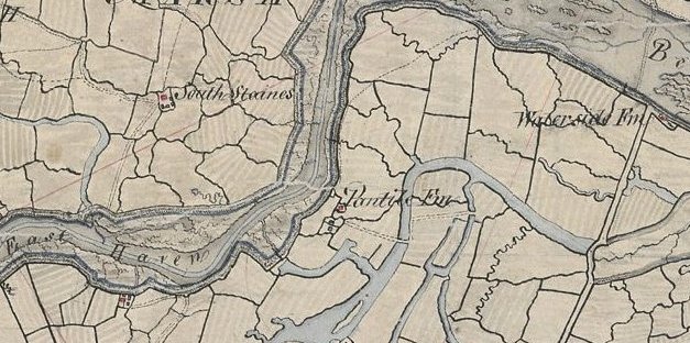 Map date 1798 showing location of farm