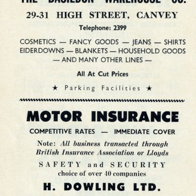 Adverts from Captivating Canvey 1969