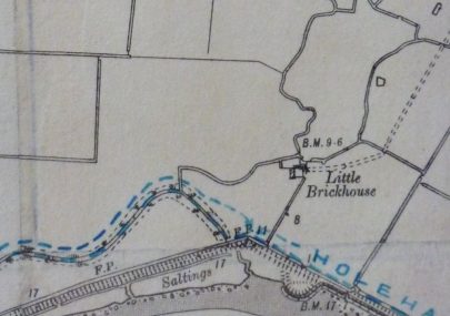 Map Showing Location of Little Brickhouse Farm