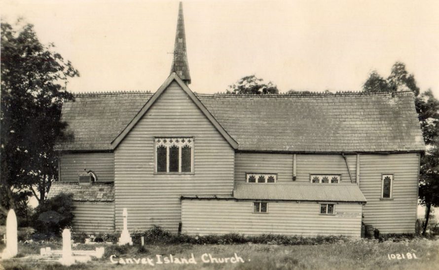 Taken of the rear of the church