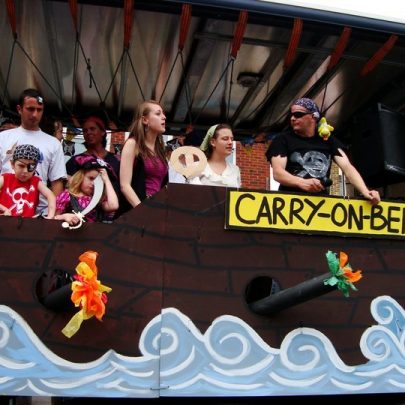 The Sea Scouts have produced some impressive floats for the Carnival | Janet Penn