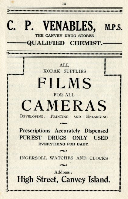 Advert for Venables