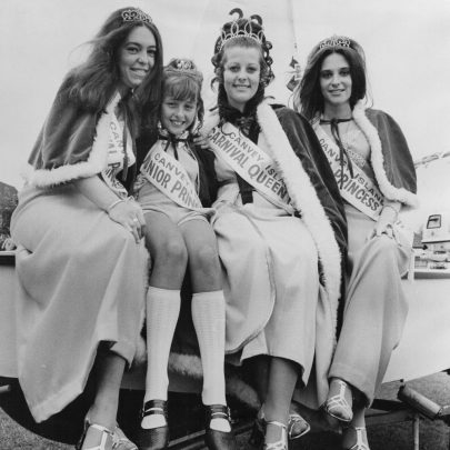1971 Sue Knowlden, Kerry Thomas, Shirley Scantlebury and Sandy Cornell