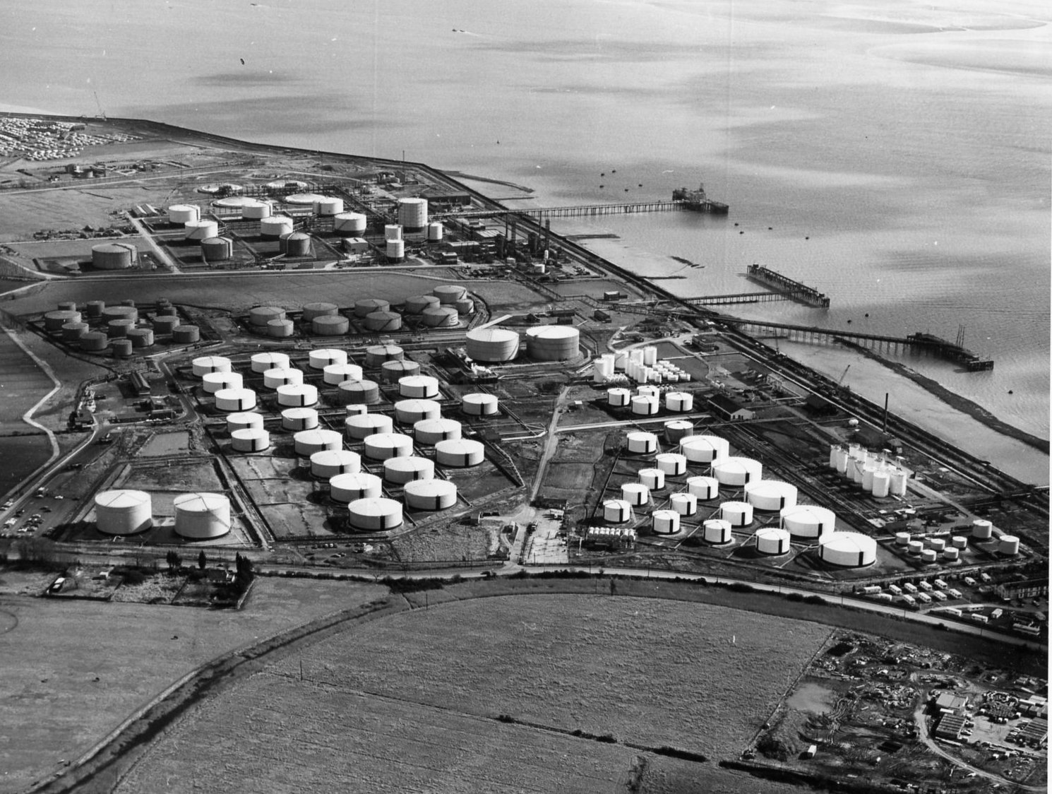 Oil and Gas Storage Aerial Canvey's Oil and Gas story