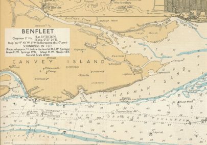 Map of Canvey dated 1943