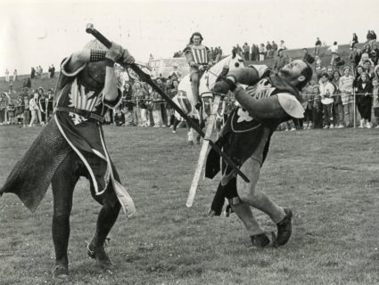 Cut it out: Hand to hand swordplay as the action hots up on the ground | Echo Newspaper Archive