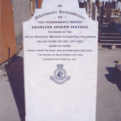 The finished headstone awaiting relocation to the grave | Stibbards