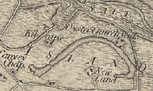 Map of 1805 showing it as Kibcaps
