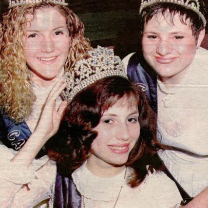 1997 carnival court, Queen Vicky Resson, Princesses Laura Staples and Sara Caller.