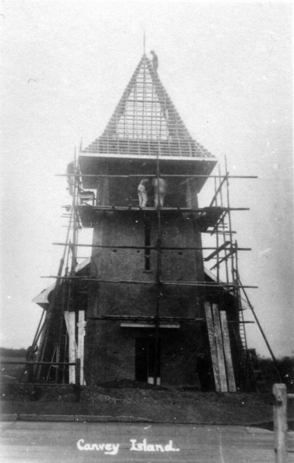 Our Lady of Canvey and English Martyr whilst under construction December 1937