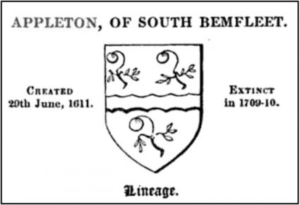 Sir Henry Appleton 1599-1649