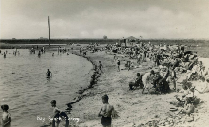 Great Postcard showing Bay Beach (Thorney Bay)