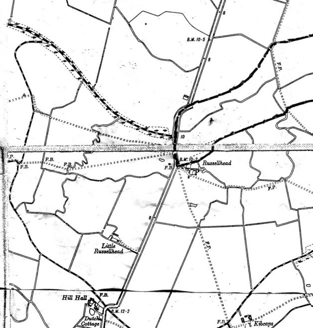 Map of Great and Little Russell Head Farms