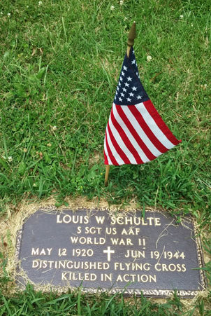 Grave of Louis W Schulte