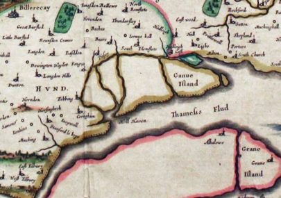 Map of Canvey Island 1648
