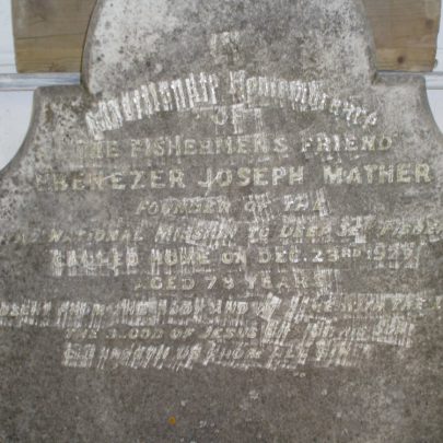 Headstone with the letters removed | Stibbards